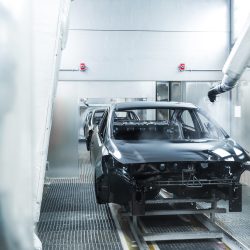 car painting conveyor automated